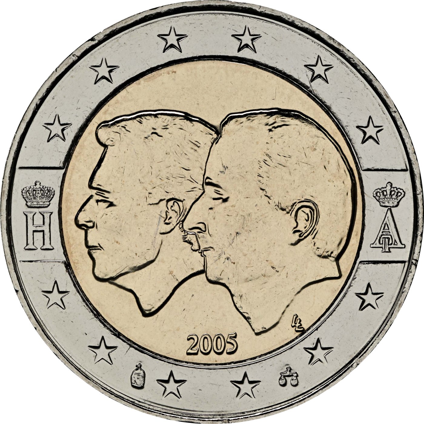 Belgium 2005 – Belgian-Luxembourg Economic Union · 2 Euro commemorative coin Reverse