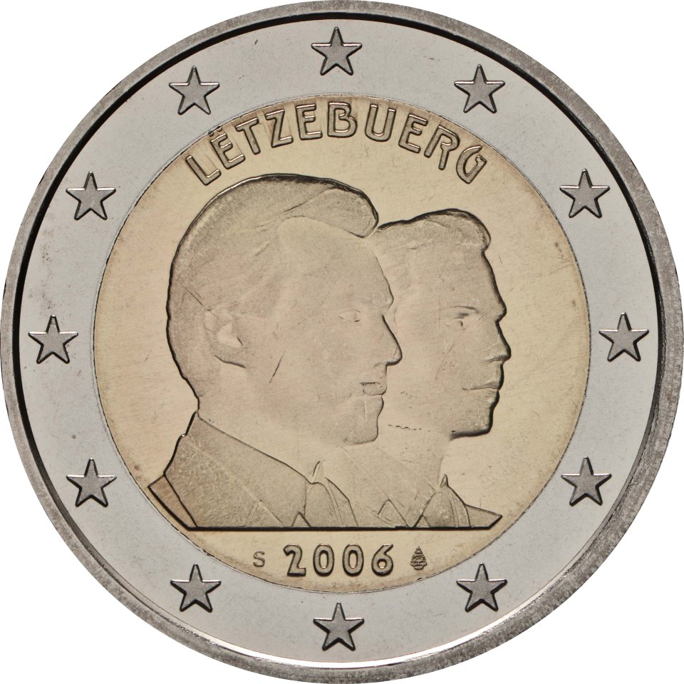 Luxemburg 2006 Großherzöge Henri u. Guillaume – Rückseite