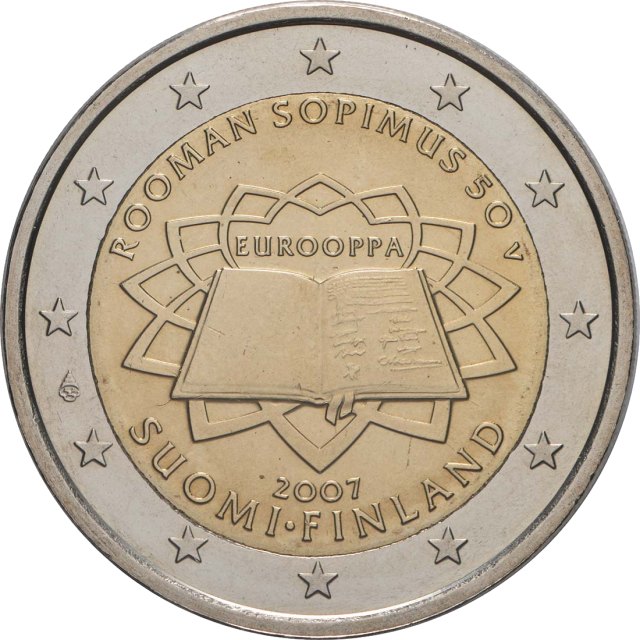 Finnland 2007 50 Jahre Römische Verträge – Rückseite