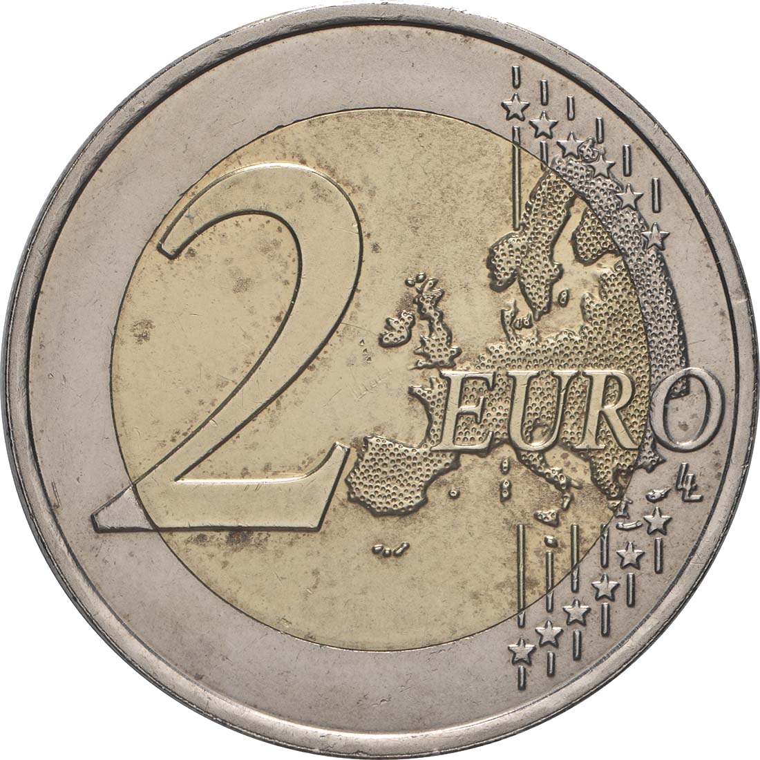 Франция 2007 – 50 години от Римските договори · Възпоменателна монета от 2 евро Аверс