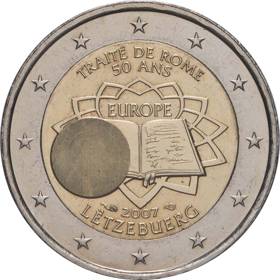 Luxemburg 2007 50 Jahre Römische Verträge – Rückseite