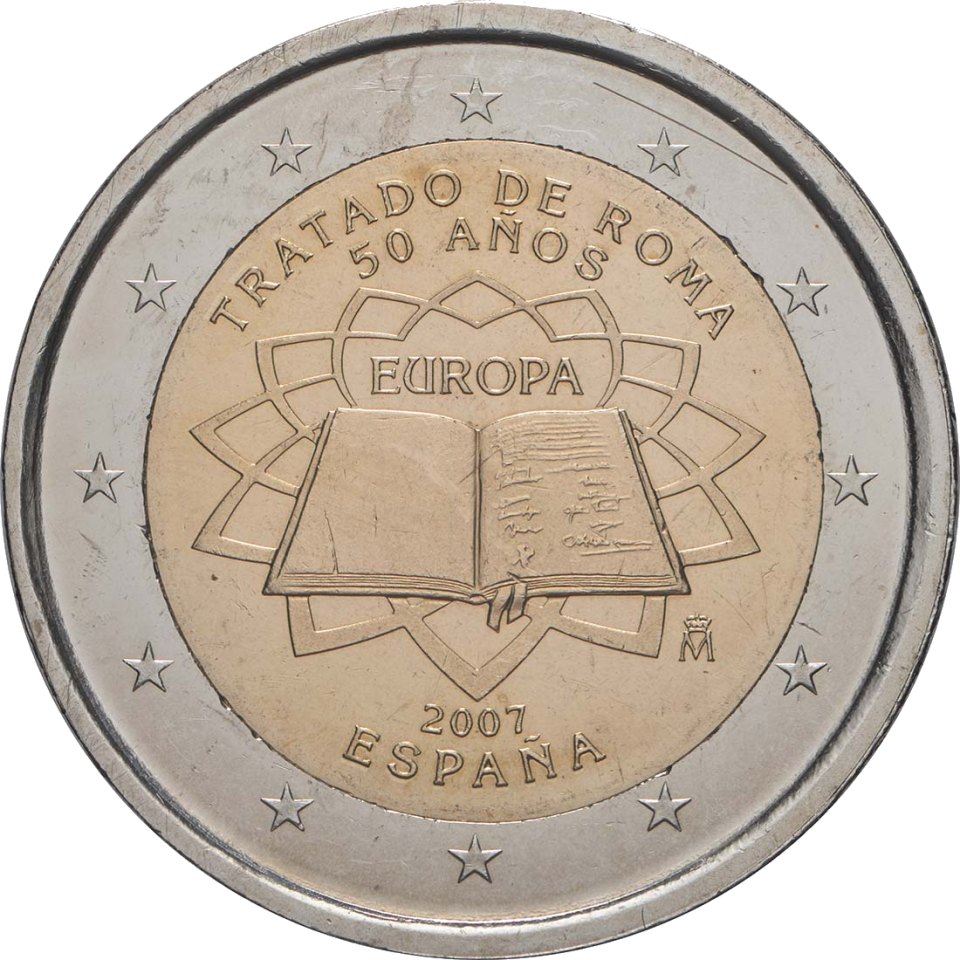 Spanien 2007 50 Jahre Römische Verträge – Rückseite