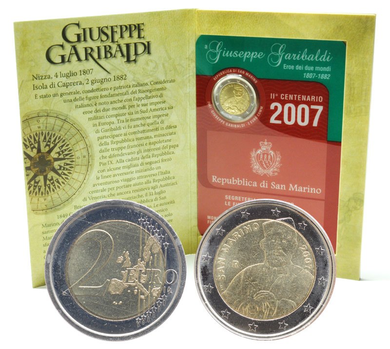 San Marino 2007 200. Geb. Giuseppe Garibaldi – Übersicht