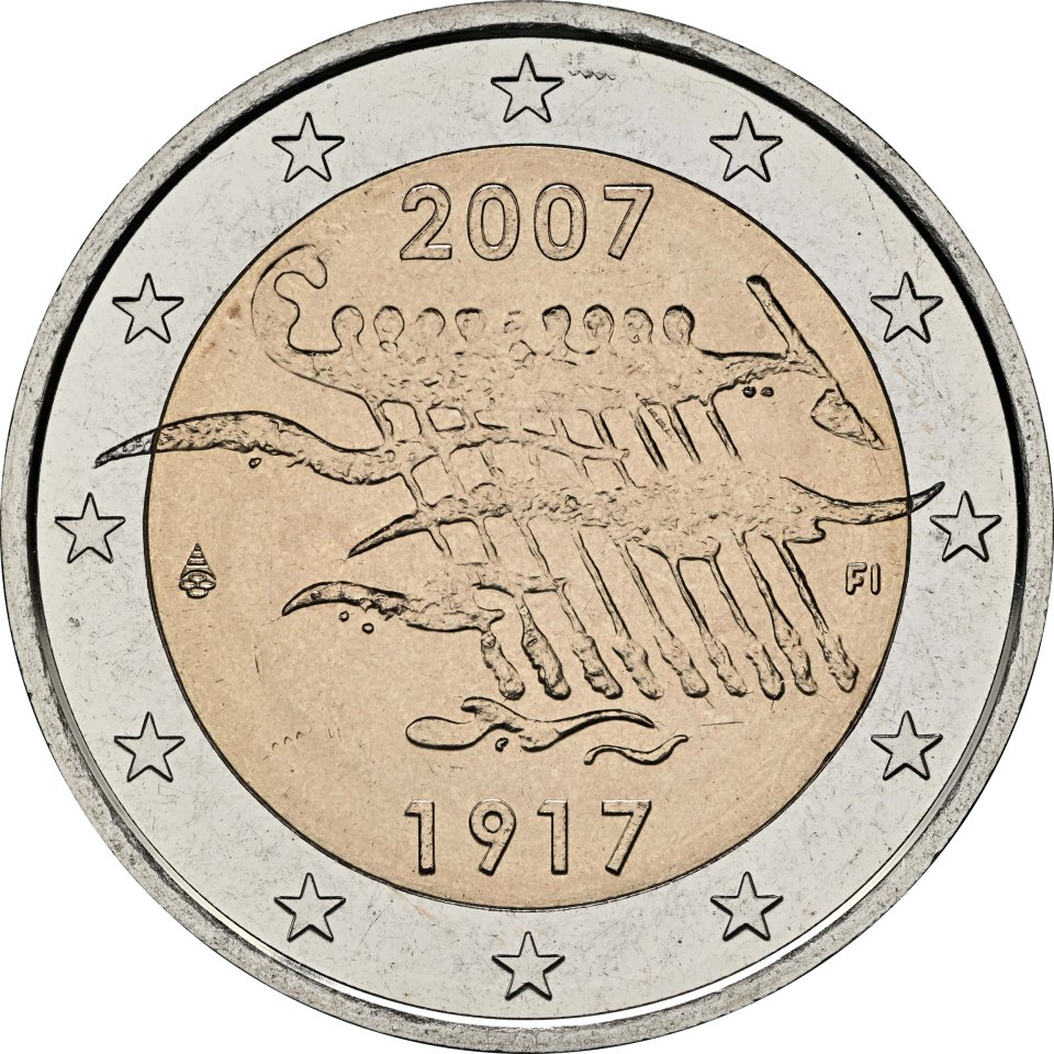 2-Euro-Münze Finnland 2007: 90 Jahre Unabhängigkeit
