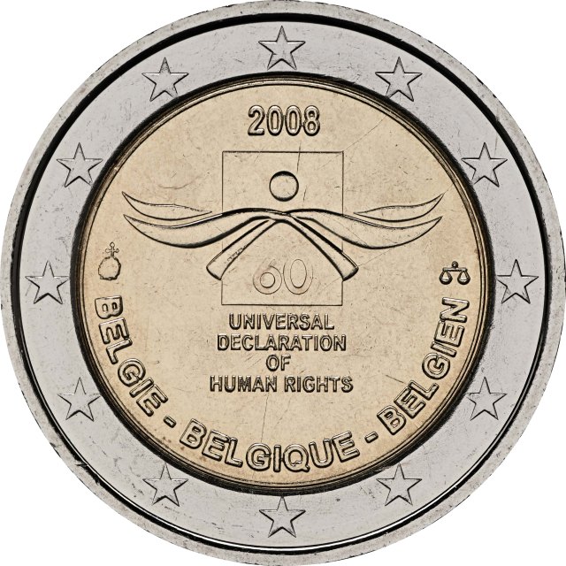 Bélgica 2008 – 60.º aniversario de los derechos humanos