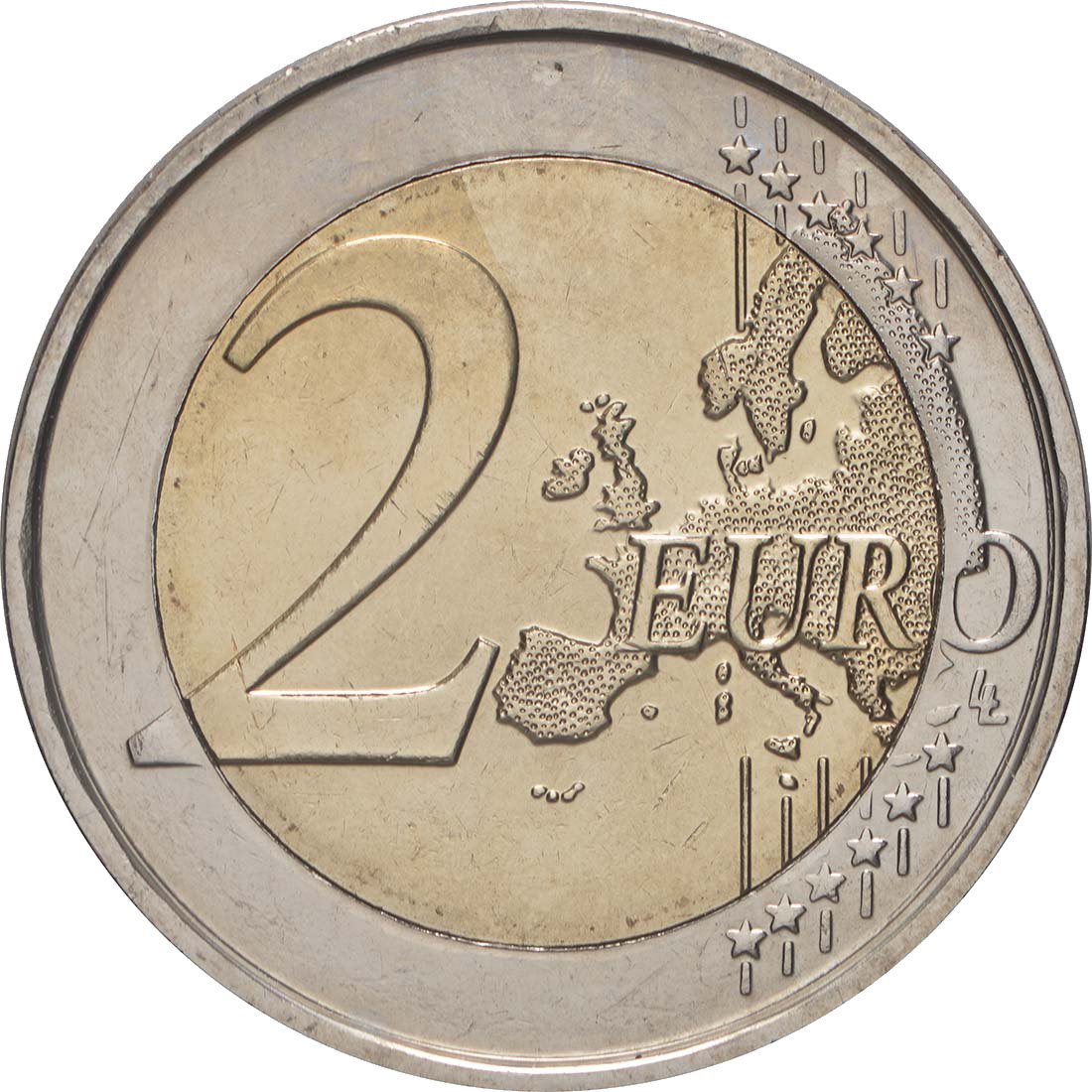 Белгия 2009 – 10 години ИПС · Възпоменателна монета от 2 евро Аверс