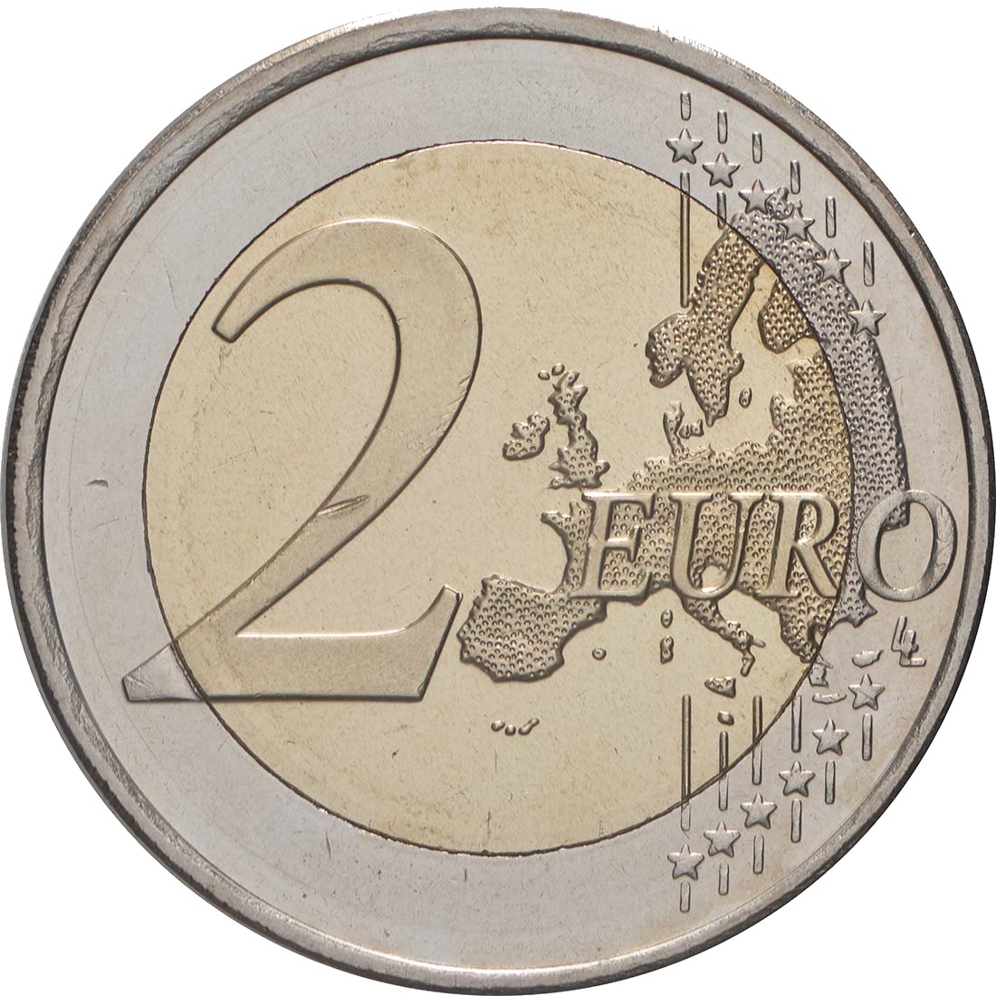 Finlandia 2009 – 10 años de la UEM · Moneda conmemorativa de 2 euros Anverso