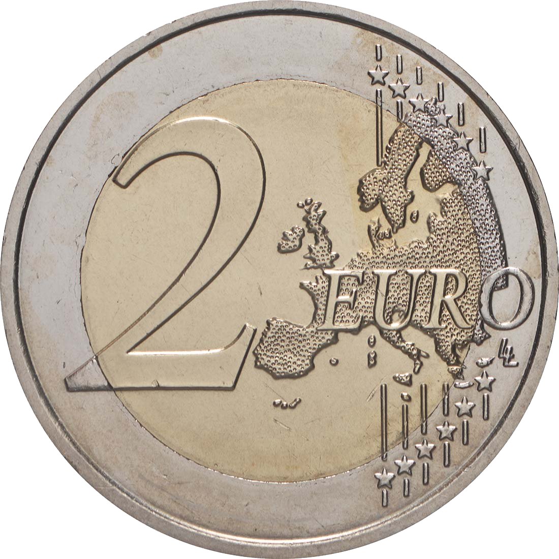 Франция 2009 – 10 години ИПС · Възпоменателна монета от 2 евро Аверс