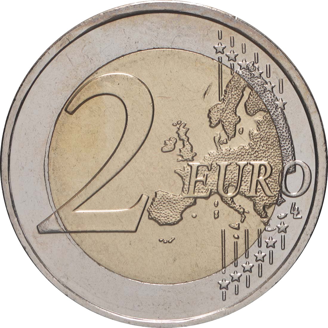 Greece 2009 – 10 years EMU · 2 Euro commemorative coin Obverse