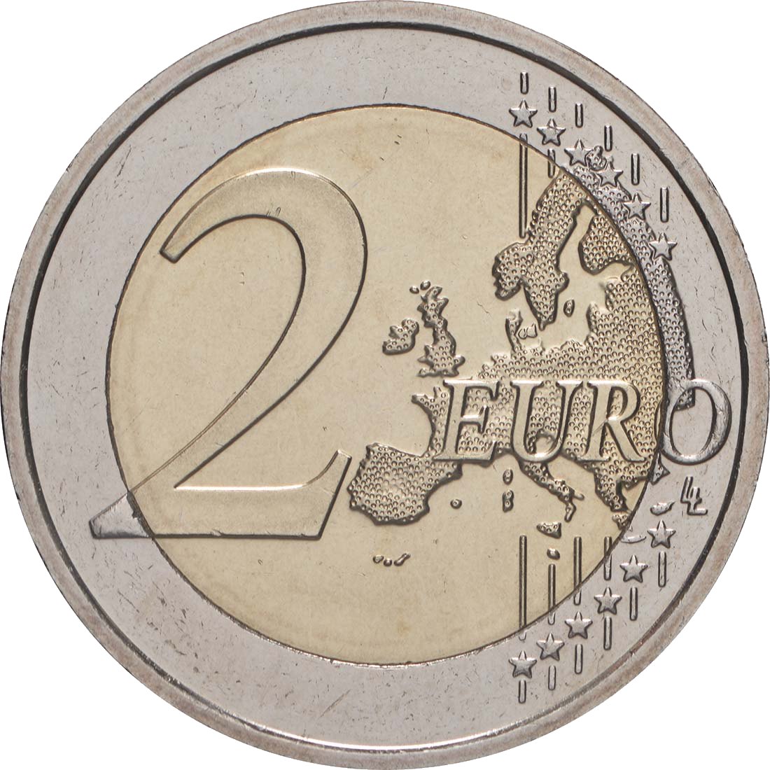 Ирландия 2009 – 10 години ИПС · Възпоменателна монета от 2 евро Аверс
