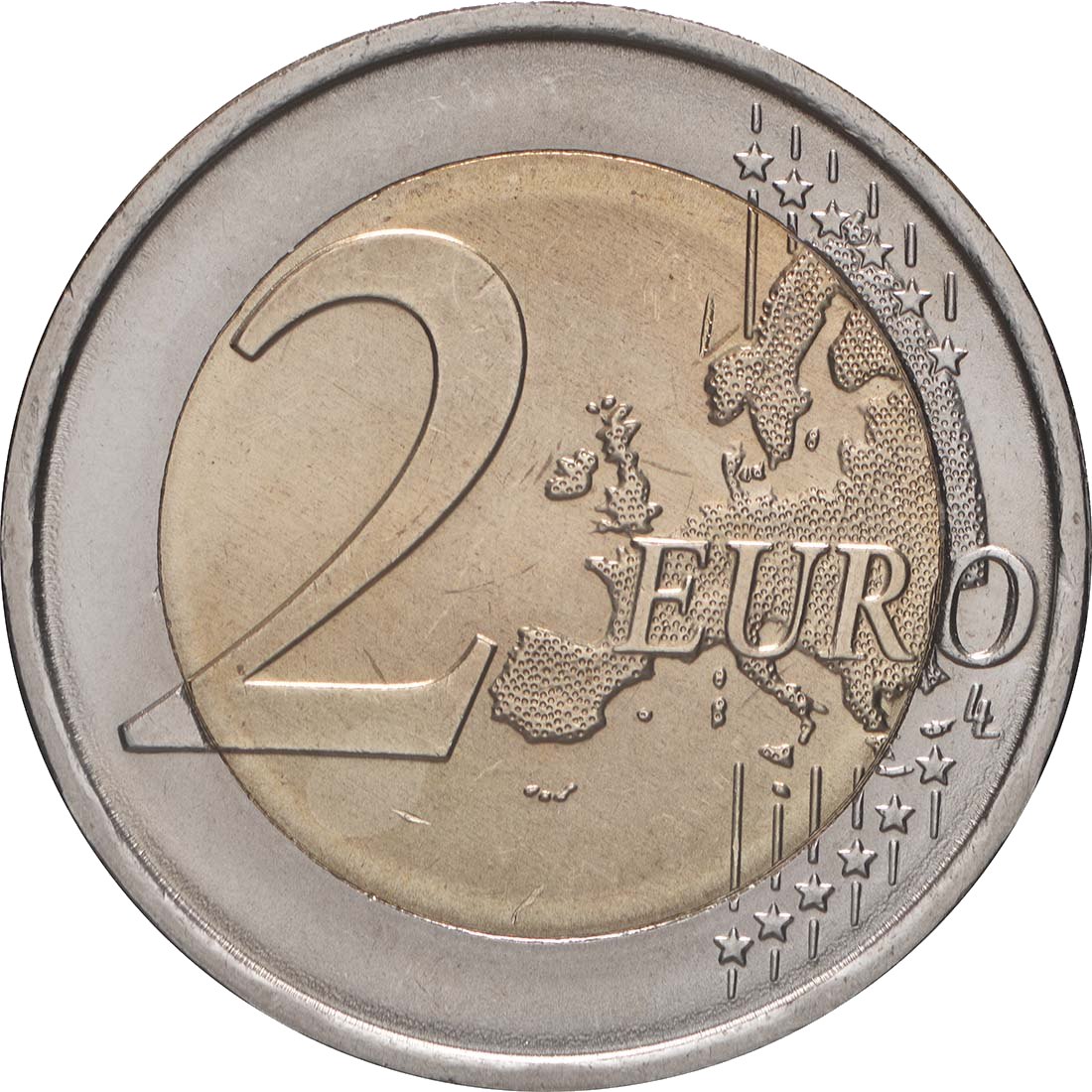 Португалия 2009 – 10 години ИПС · Възпоменателна монета от 2 евро Аверс