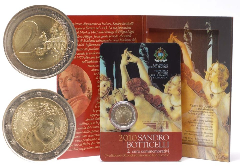 San Marino 2010 500. Todestag von Sandro Botticelli – Übersicht
