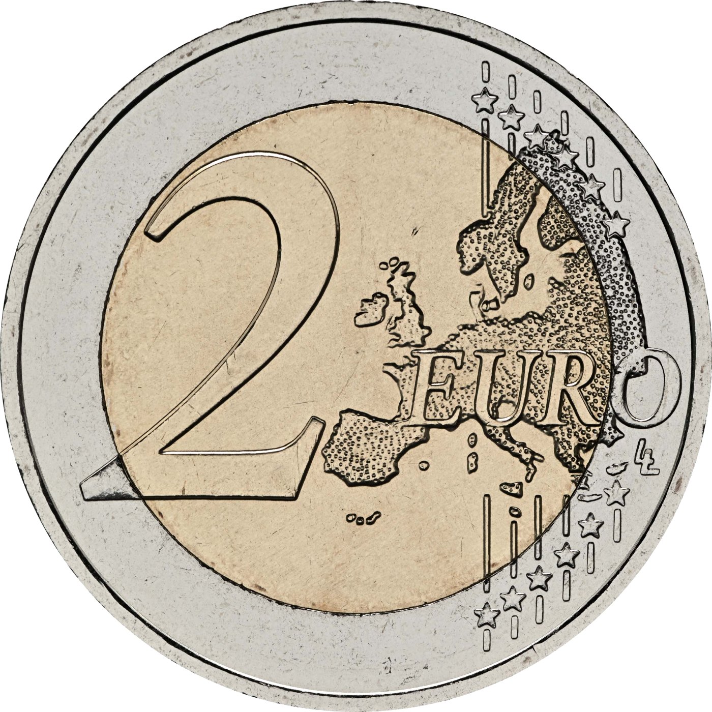 Гърция 2010 – 2.500 години от битката при Маратон · Възпоменателна монета от 2 евро Аверс