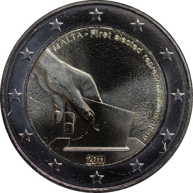 Malta 2011 – Serie: Verfassungsgeschichte Maltas, 1. Ausgabe, 1849 Erste gewählte Volksvertreter