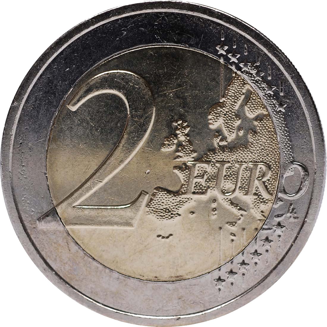 Нидерландия 2012 – 10 години евро в брой · Възпоменателна монета от 2 евро Аверс