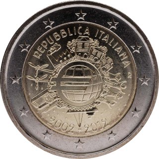 Italie 2012 – 10 ans de l’argent liquide en euros