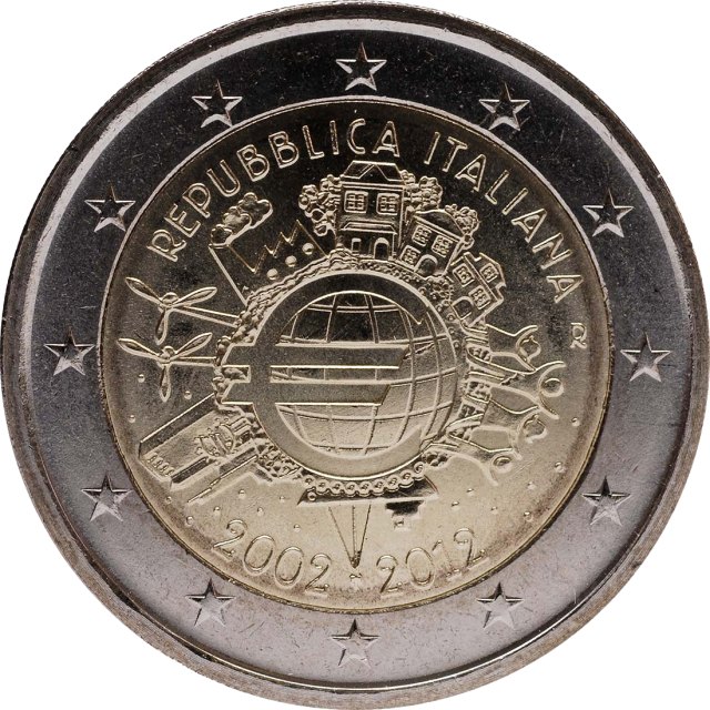 Italien 2012 – 10 Jahre Euro-Bargeld