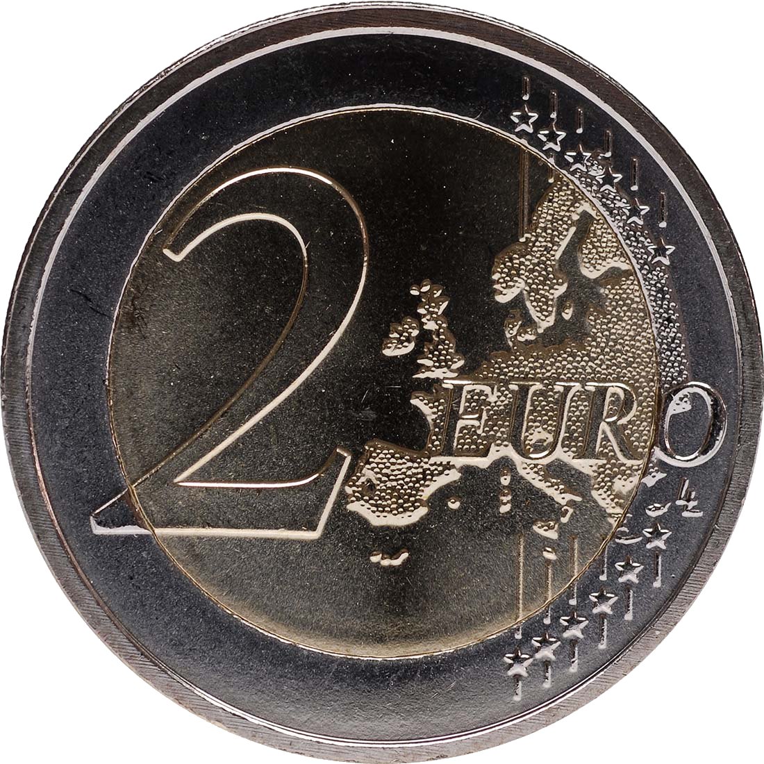 Malta 2012 – 10 godina gotovog eura · Prigodnička kovanica od 2 eura Liceaverso
