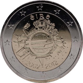Irlanda 2012 – 10 anos de numerário em euros