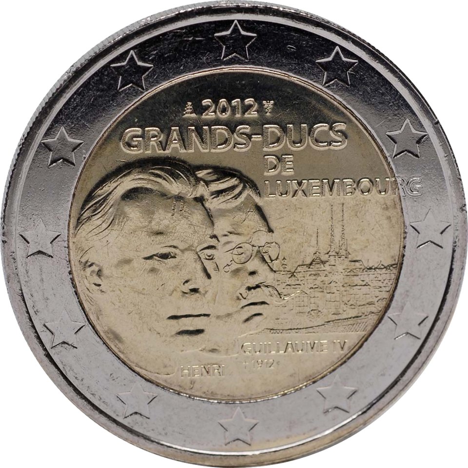 Luxemburg 2012 100. Todestag von Wilhelm IV – Rückseite