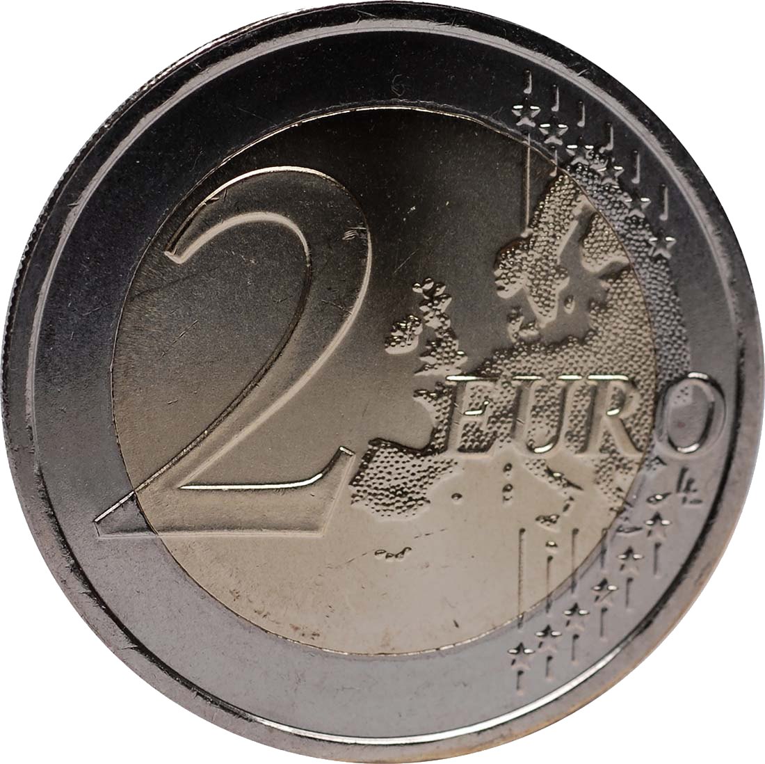 Португалия 2012 – 10 години евро в брой · Възпоменателна монета от 2 евро Аверс