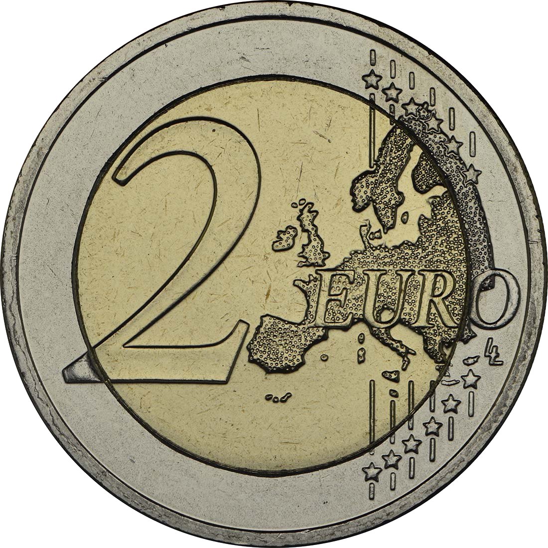 Гърция 2013 – 100 години от присъединяването на Крит към Гърция · Възпоменателна монета от 2 евро Аверс
