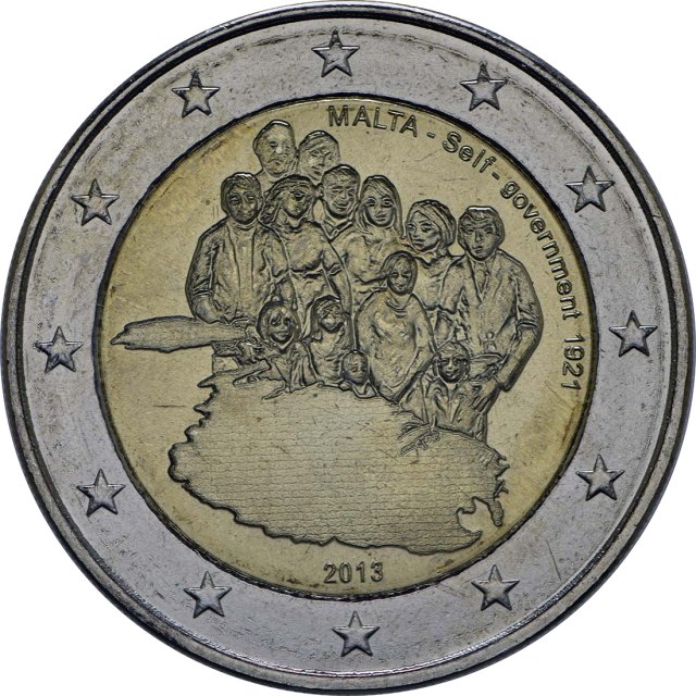 Malta 2013 – Serie: Verfassungsgeschichte Maltas, 3. Ausgabe, 1921 Selbstverwaltung