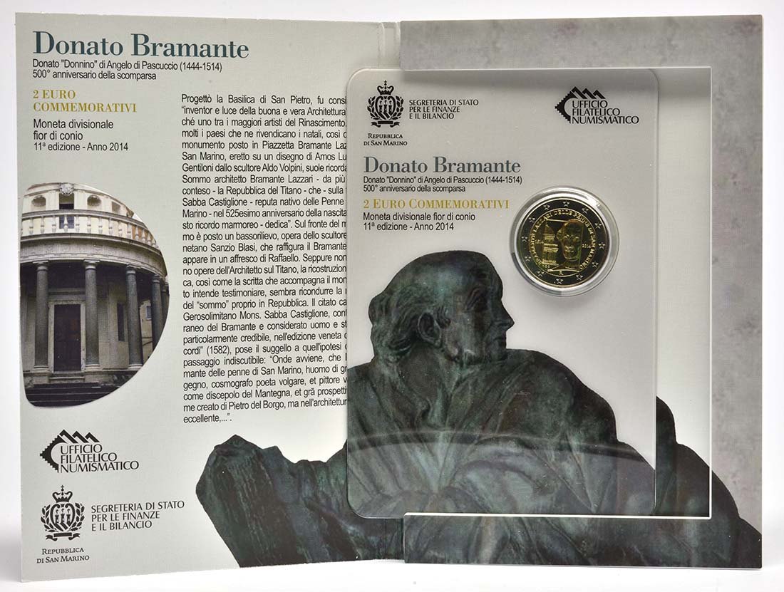 San Marino 2014 500. Todestag von Donato Bramante – Übersicht