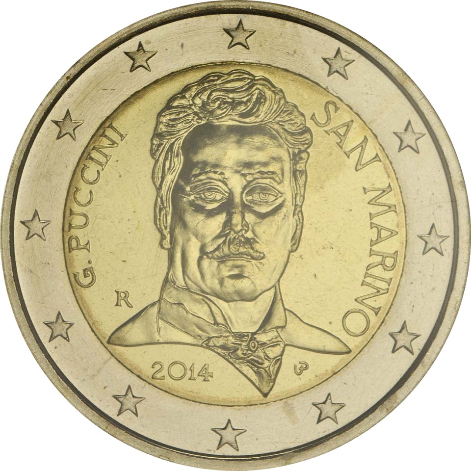 San Marino 2014 90. Todestag von Giacomo Puccini – Rückseite