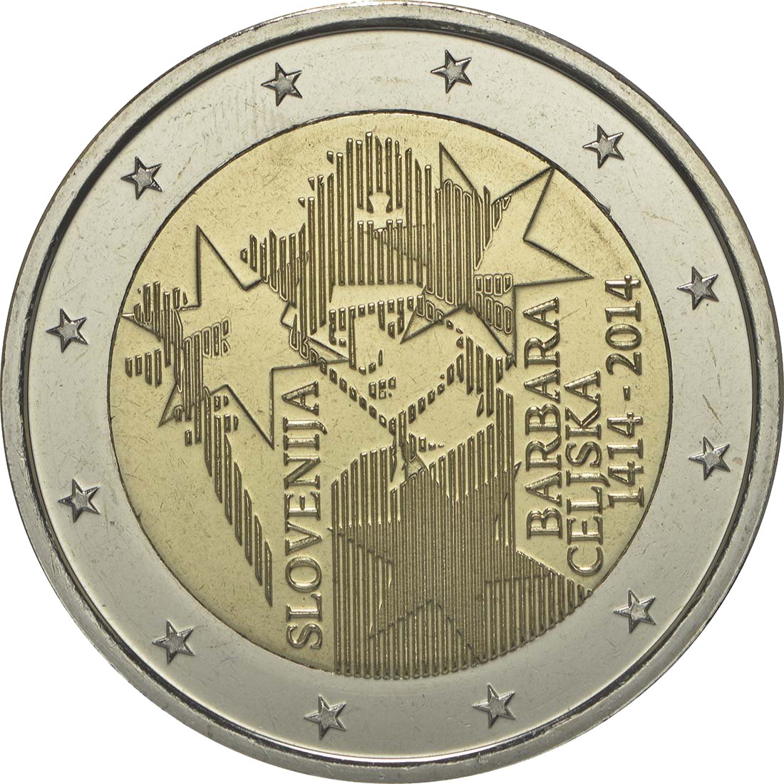 Slowenien 2014 600 J. Krönung von Barbara Celjska – Rückseite