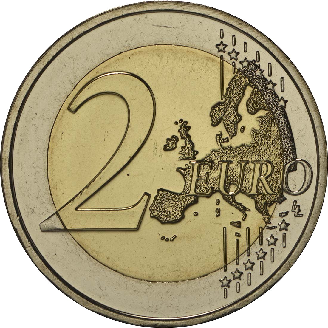 Malta 2014 – Malta politsei 200. aastapäev · 2-eurone meenemünt Esikülg