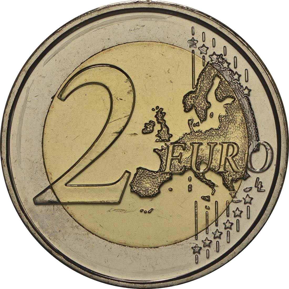 Малта 2014 – Серия: Конституционна история на Malta, 4. издание, 50 години независимост · Възпоменателна монета от 2 евро Аверс