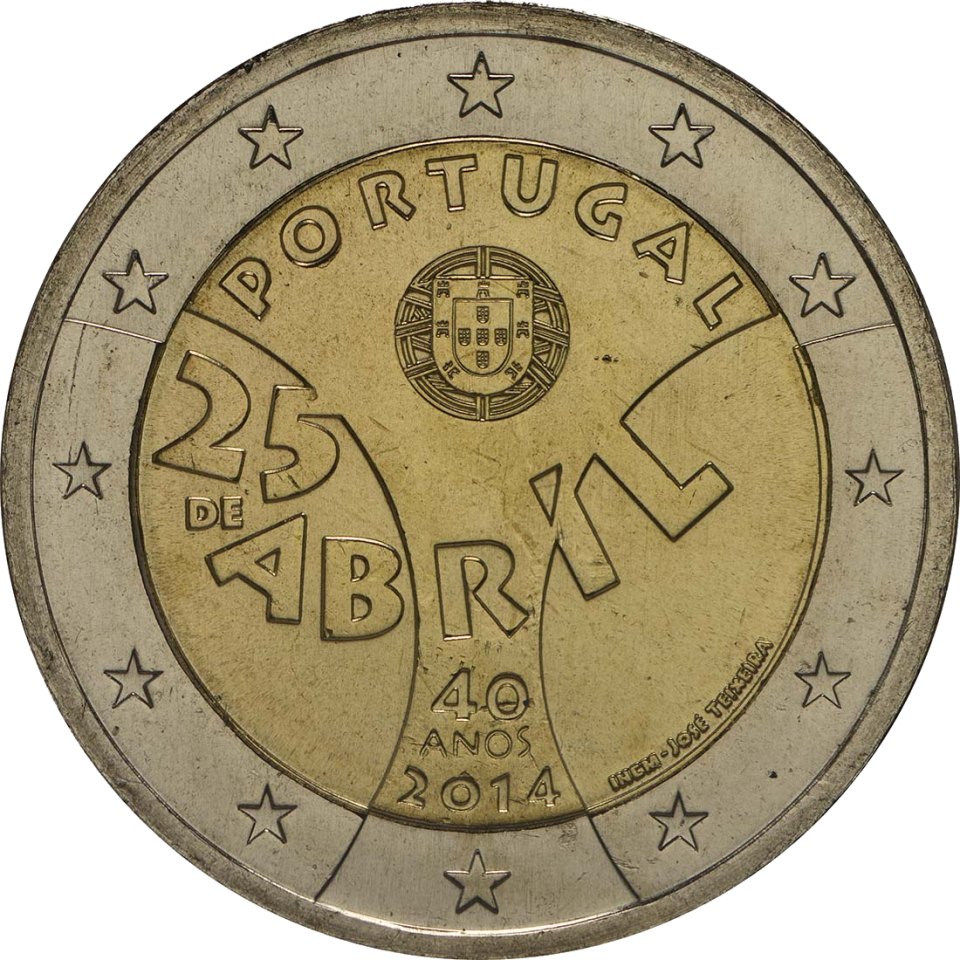 Portugal 2014 40. Jahrestag der Nelkenrevolution – Rückseite