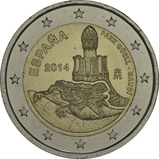 Spanien 2014 – UNESCO Weltkulturerbe-Serie, 5. Ausgabe, Werke des Antonio Gaudi