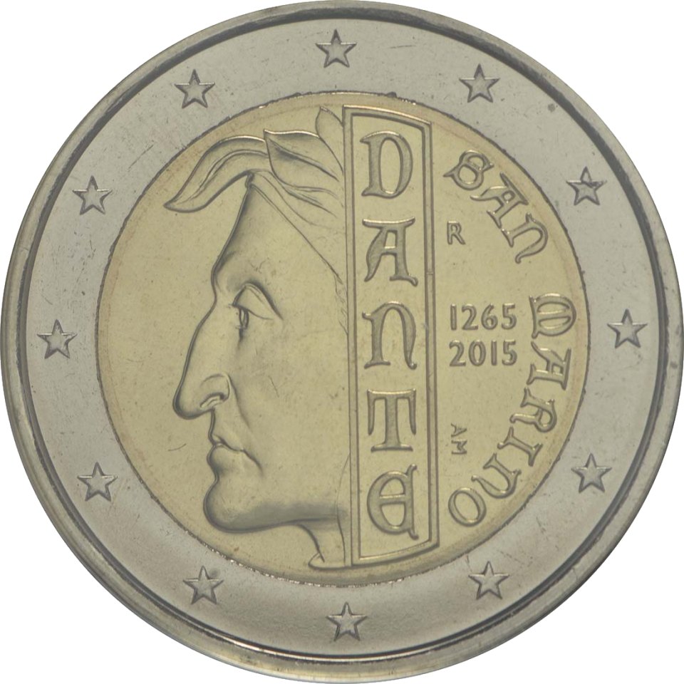 San Marino 2015 750. Geburtstag von Dante Alighieri – Rückseite
