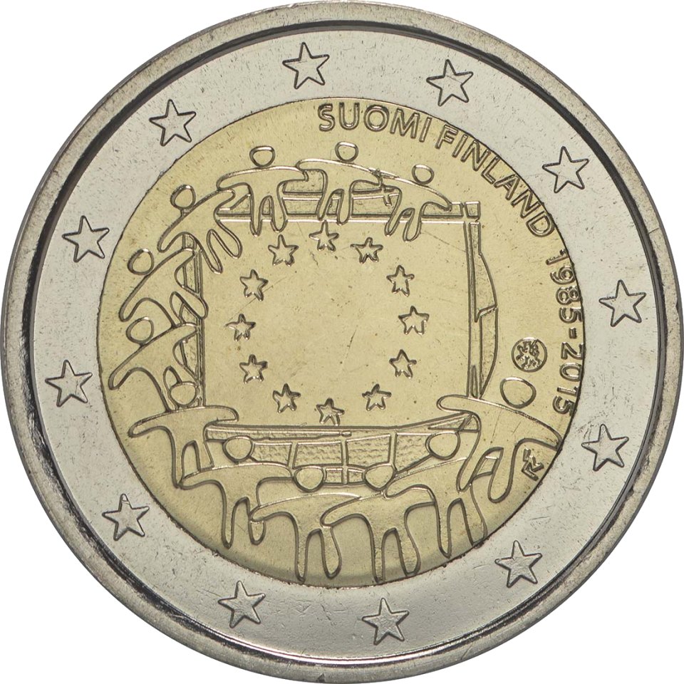 Finnland 2015 30 Jahre Europaflagge – Rückseite