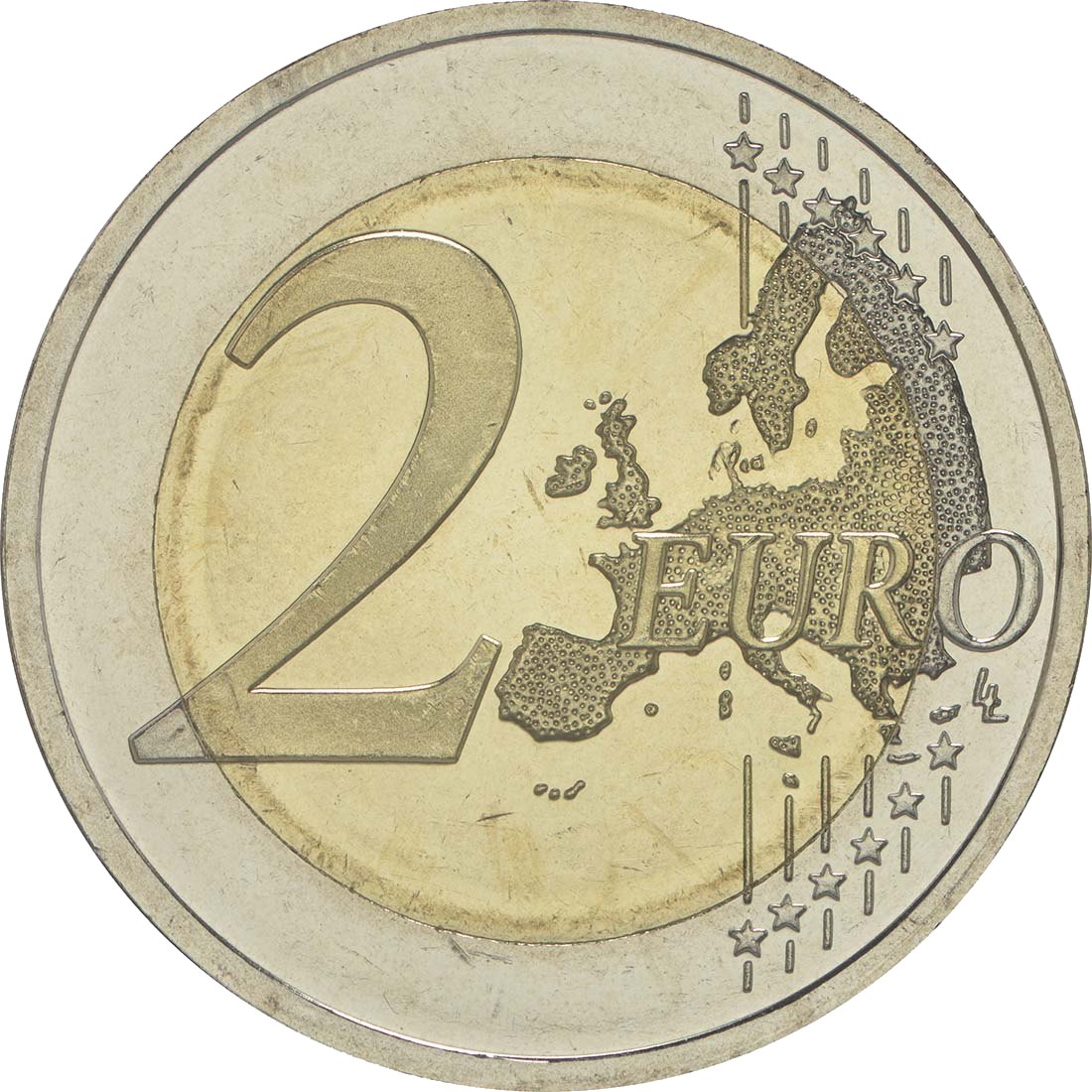 Естония 2015 – 30 години знаме на ЕС · Възпоменателна монета от 2 евро Аверс