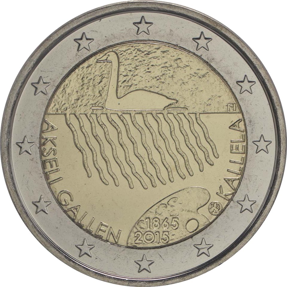 Finnland 2015 150. Geburtstag von Akseli Gallen-Kallela – Rückseite