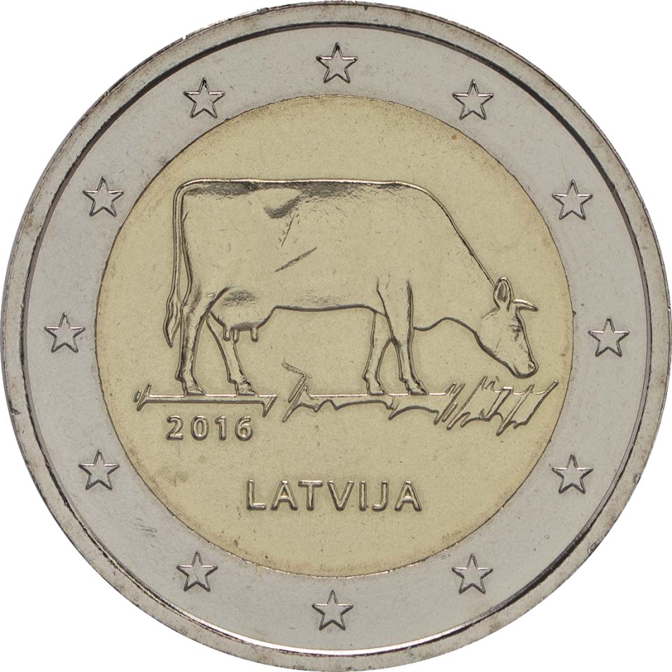 Lettland 2016 Milchwirtschaft Lettlands – Rückseite