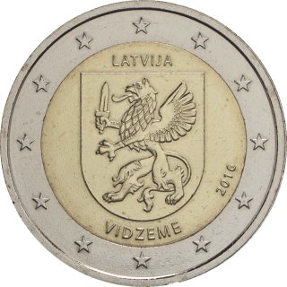 Letonia 2016 – Serie regiones: región de Vidzeme