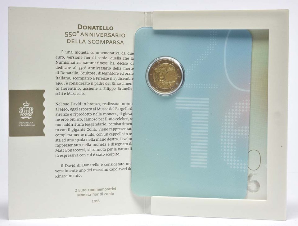 San Marino 2016 550. Todestag von Donatello – Übersicht