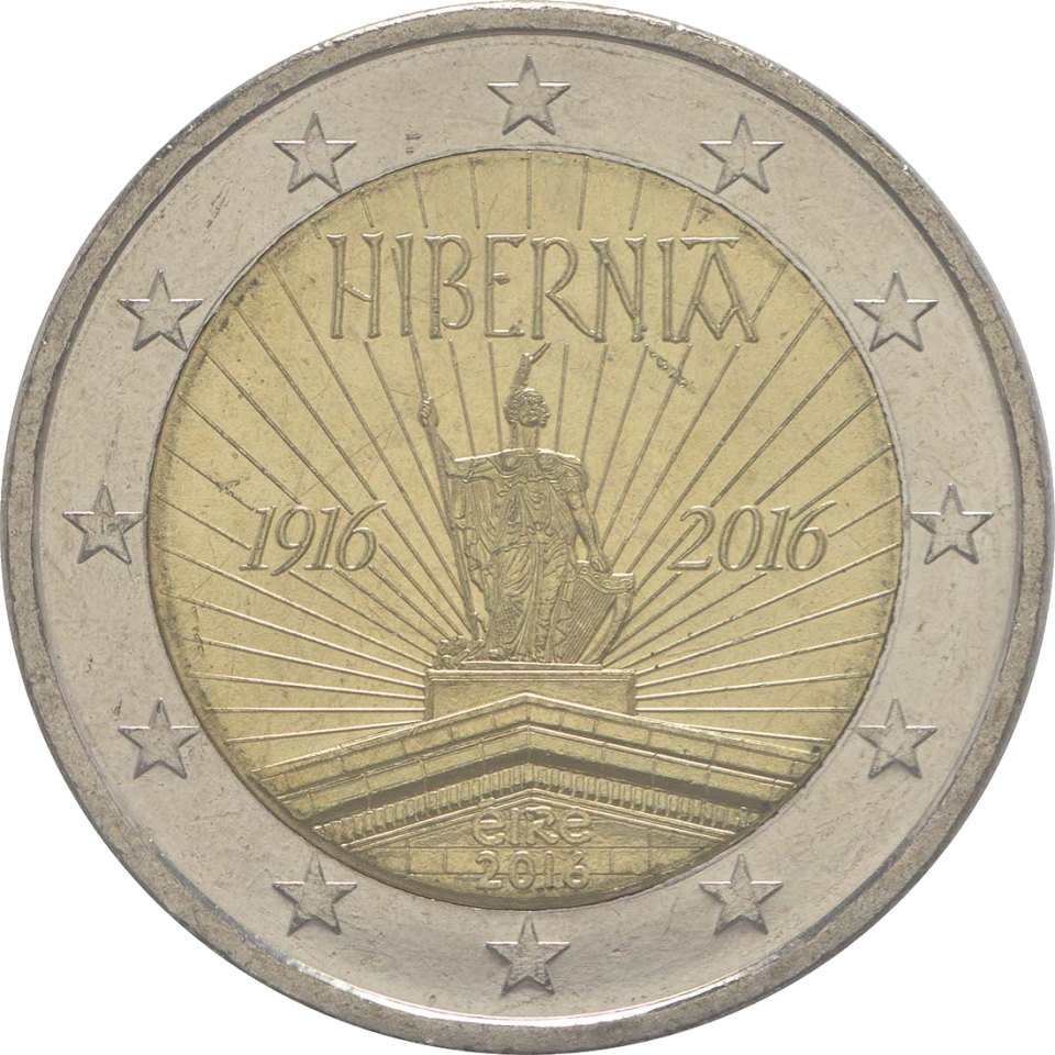2-Euro-Münze Irland 2016: 100 Jahre Osteraufstand 1916
