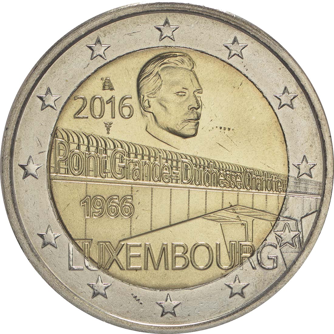 Luxemburg 2016 50 Jahre Großherzogin-Charlotte-Brücke – Rückseite