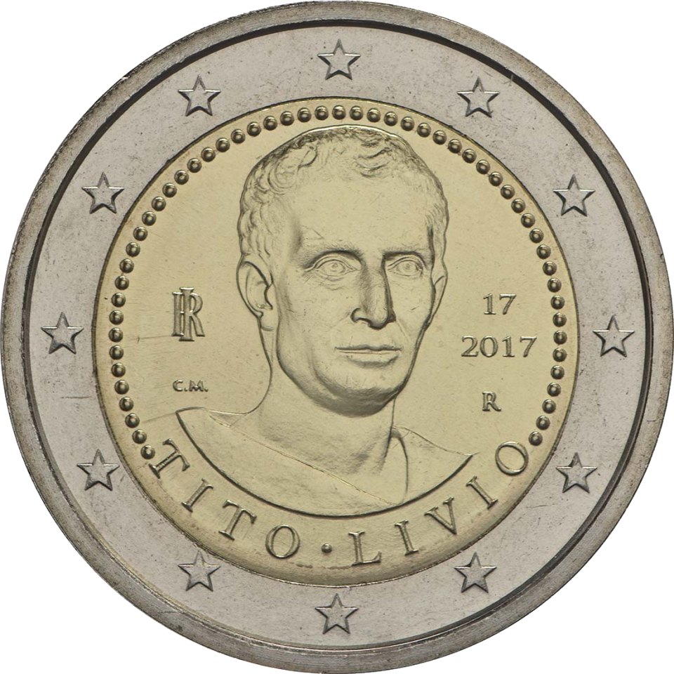 2-Euro-Münze Italien 2017: 2000. Todestag von Titus Livius
