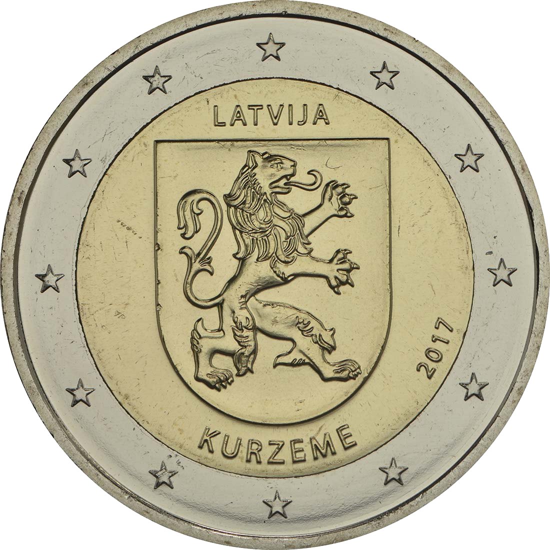 Lettland 2017 Serie Regionen: Region Kurzeme – Rückseite