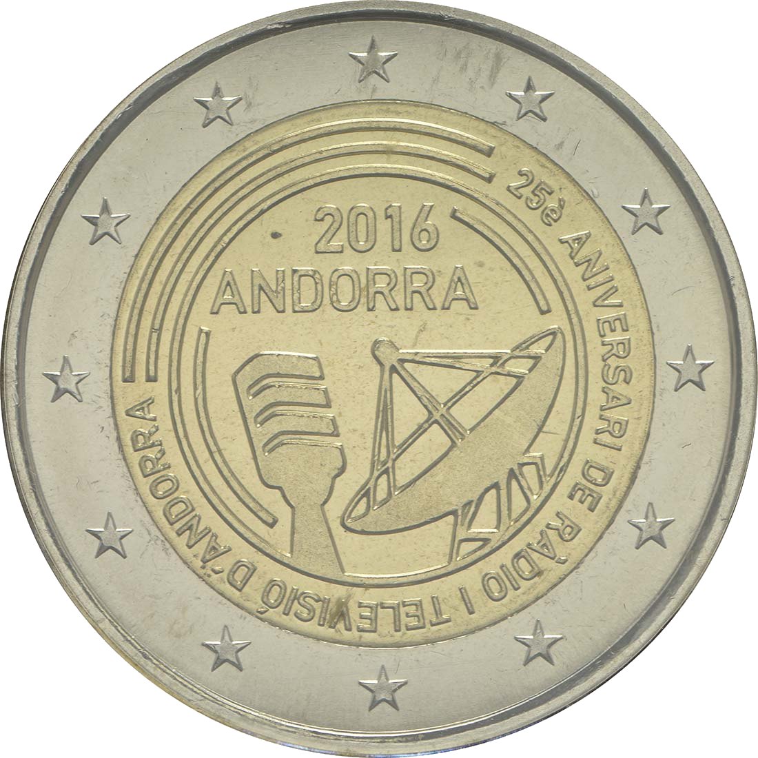 Andorra 2016 25 Jahre öffentlich-rechtlicher Rundfunk in Andorra – Rückseite