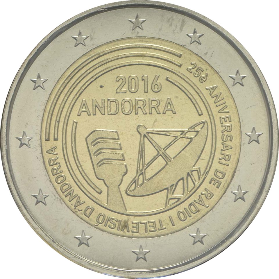 Andorra 2016 25 Jahre öffentlich-rechtlicher Rundfunk in Andorra – Rückseite