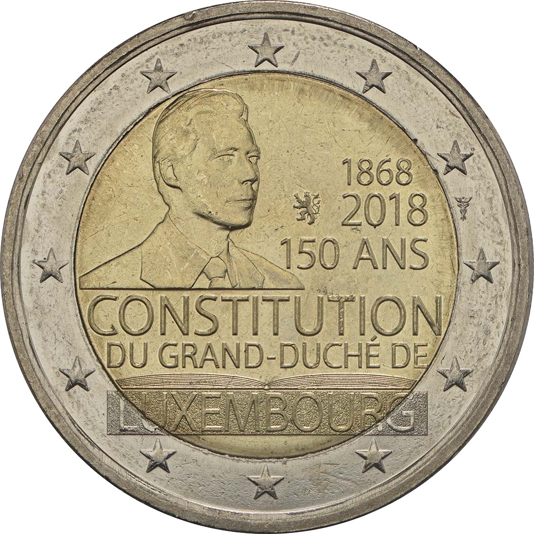 Luxemburg 2018 150. Jahrestag der Luxemburger Verfassung – Rückseite