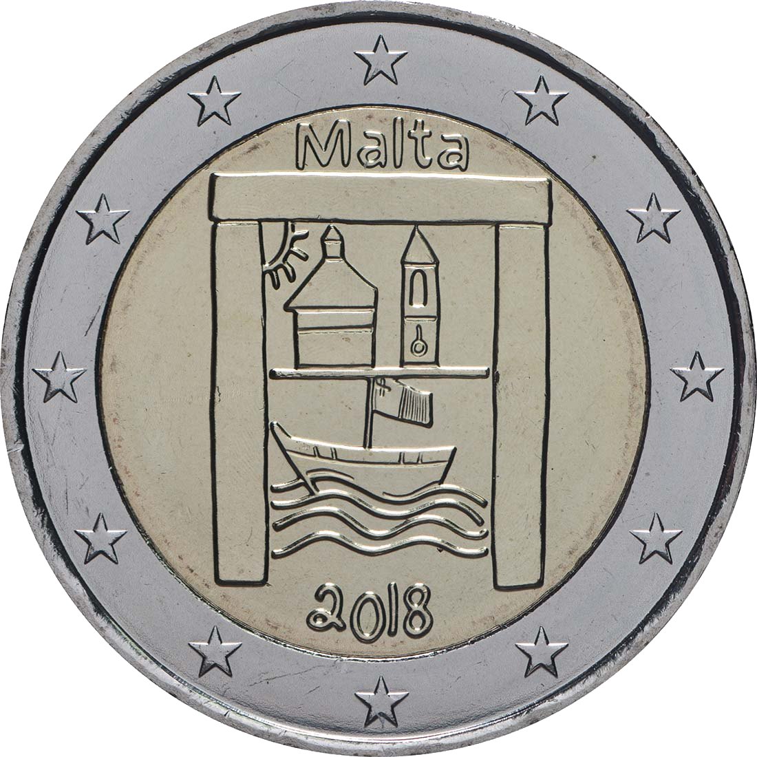 Malta 2018 Serie: Von Kindern mit Solidarität Kulturelles Erbe – Rückseite