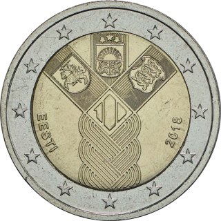 Estonia 2018 – Emisión conjunta del Báltico: 100 años de independencia